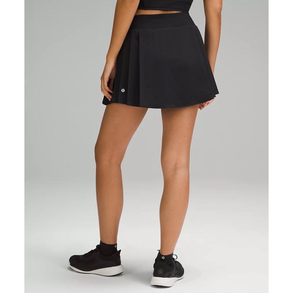 Lululemon Side-Pleat High-Rise Tennis Skirt Black W8ADUS Size 4 Activewear Skort
